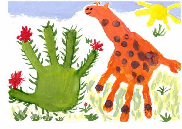 Рисование детскими ладошками