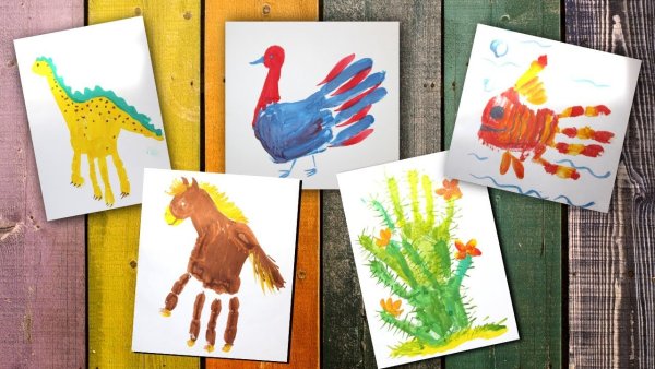 Рисование ладошками и пальчиками