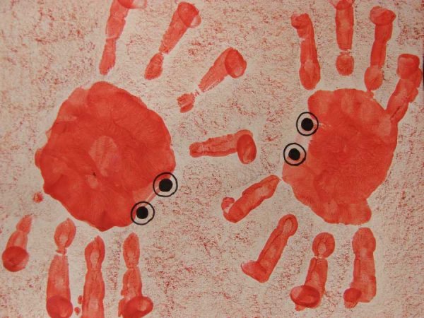 Рисование ладошками для детей