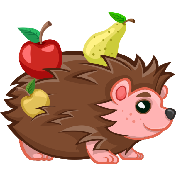 Ежик мультяшный