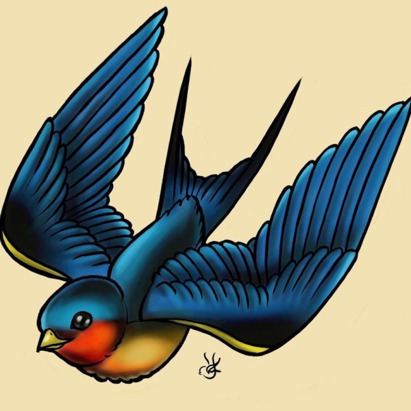 Ласточка мультяшная