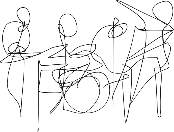 Каракули одной линией