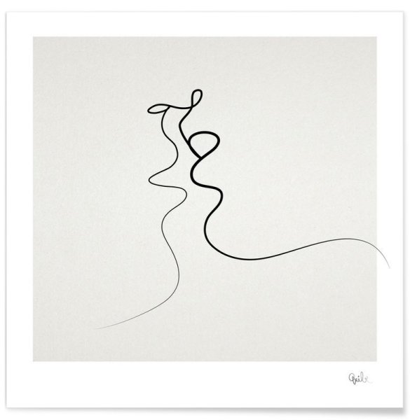 Силуэт одной линией