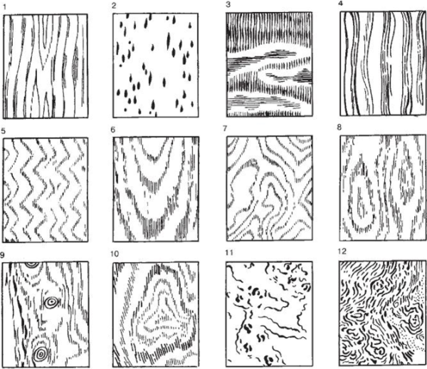 Графическая фактура дерева
