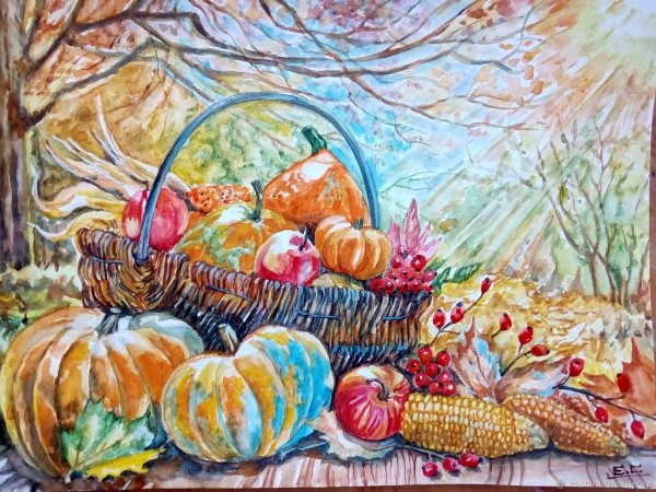 Осенний букет рисунок