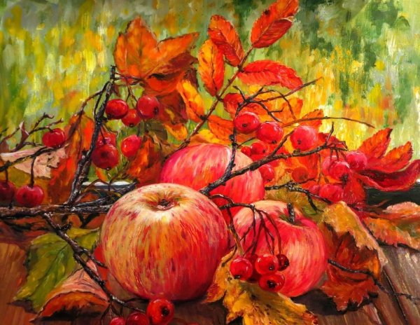 Осенний букет изо