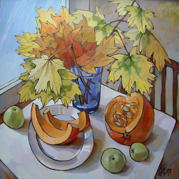 Рисование с детьми натюрморт