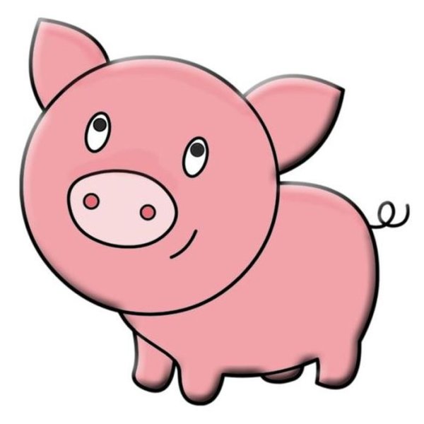 Поросенок рисунок