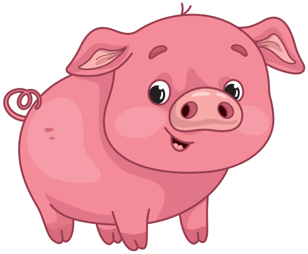 Свинья мультяшный
