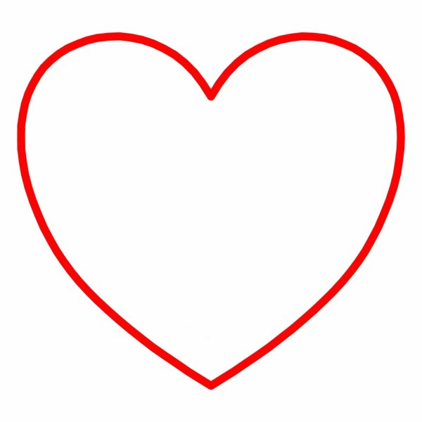 Сердечко контур