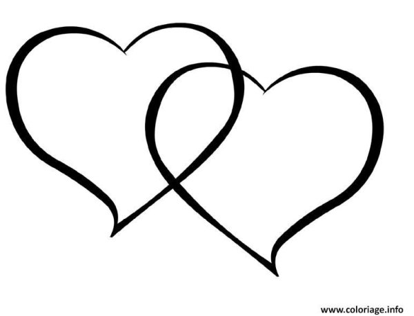 Два сердца вектор