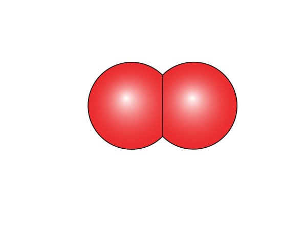 Шаростержневая модель молекулы водорода