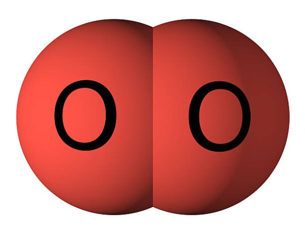 Модель молекулы кислорода