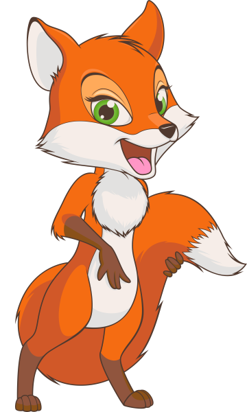 Лиса мультяшный