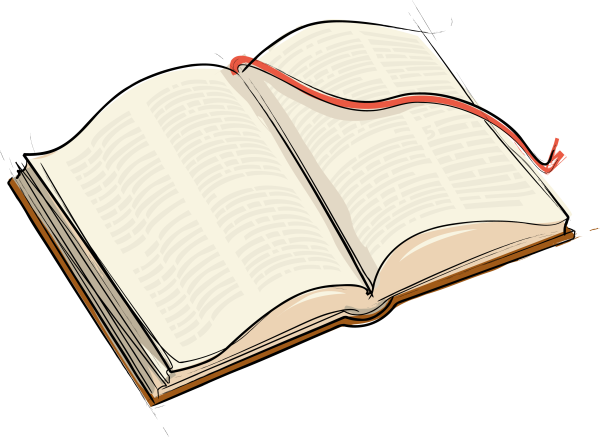 Рисунок развернутой книги