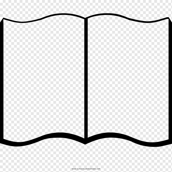 Контур книги на прозрачном фоне