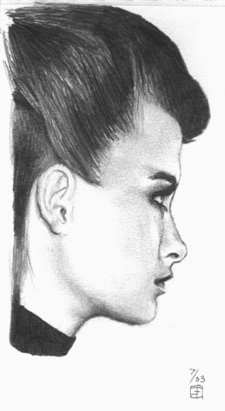 Глаз в профиль