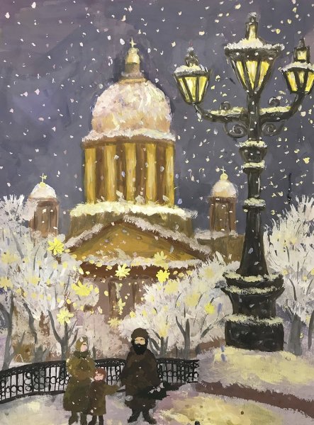 Рисунки конкурса новогодний Петербург