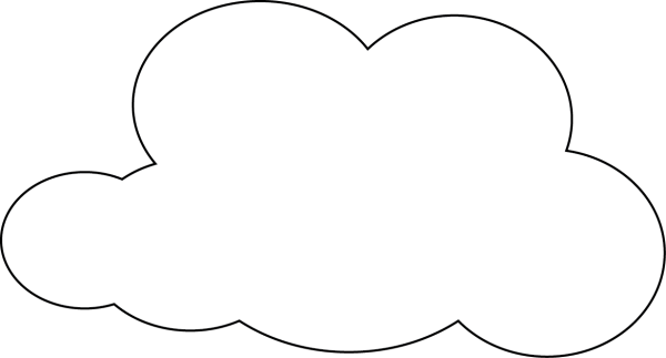 Трафарет облака