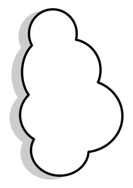 Трафарет облака