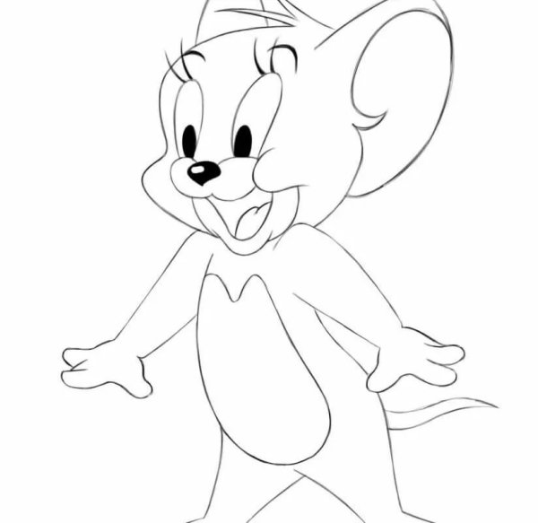 Раскраска для детей Disney Tom Jerry