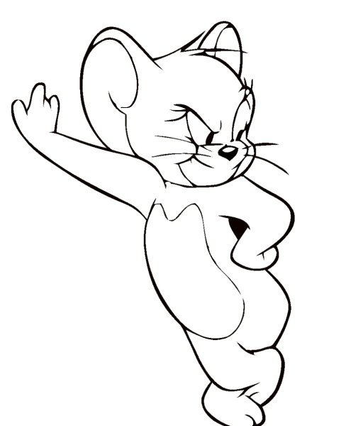 Джерри мышь раскраска