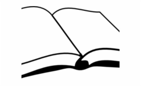 Раскрытая книга чб