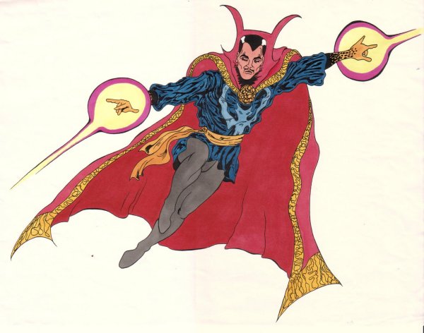 Доктор Стрэндж рисунок карандашом