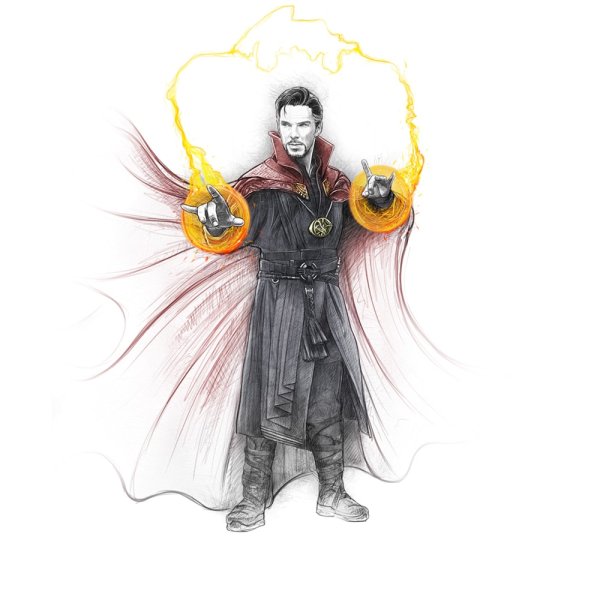 Доктор Стрэндж герой Марвел арт