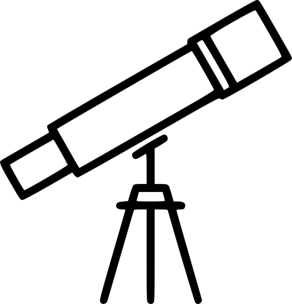Телескоп рисовать