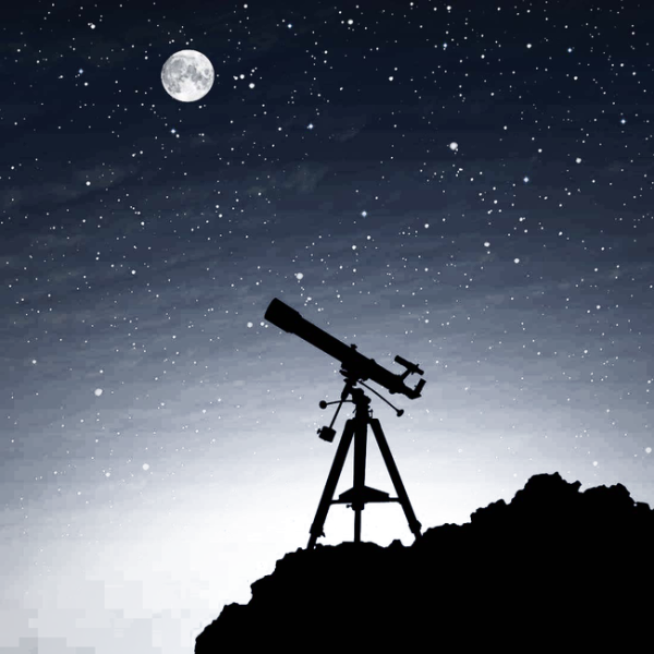 Телескоп нарисовать