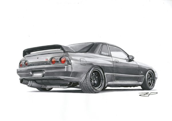 Nissan Skyline GTR r34 Art