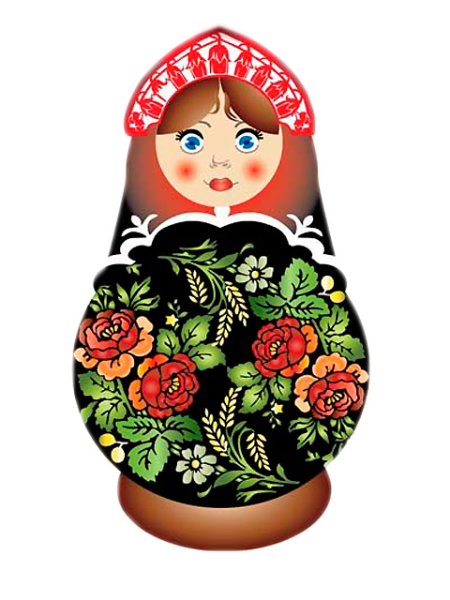 Матрешка Жостовская роспись