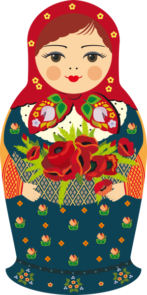 Матрешка клипарт
