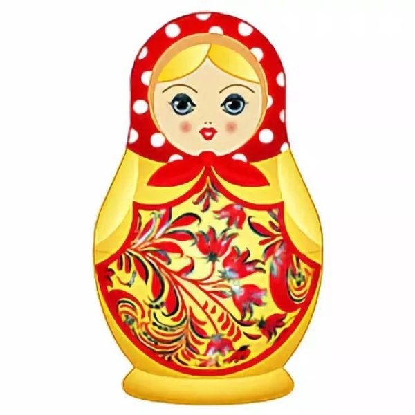 Матрешка желтая