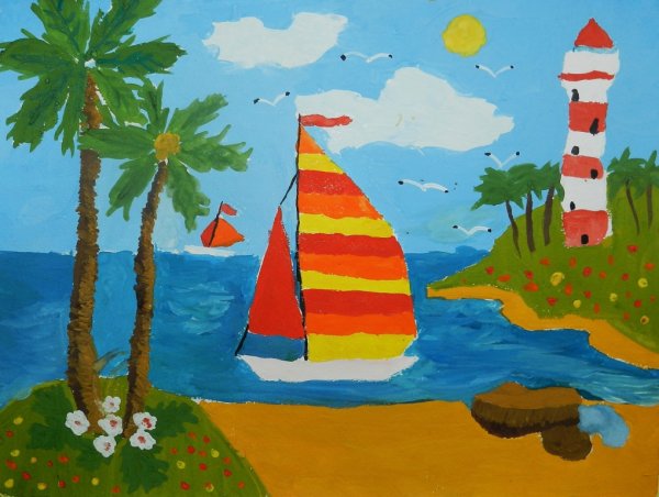 Рисование для детей красками