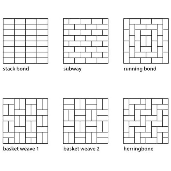 Раскладка тротуарной плитки