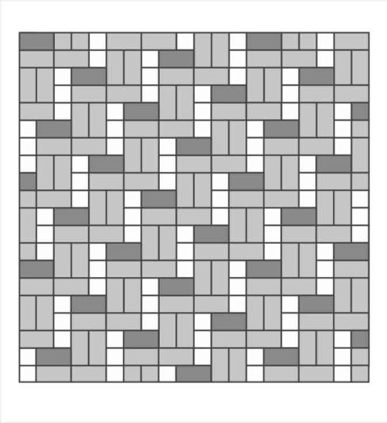 Брусчатка старый город раскладка 3 цвета