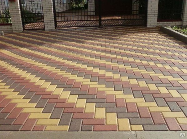 Схема укладки тротуарной плитки брусчатка