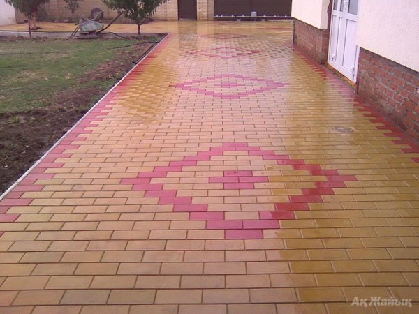 Тротуарная плитка узоры укладки