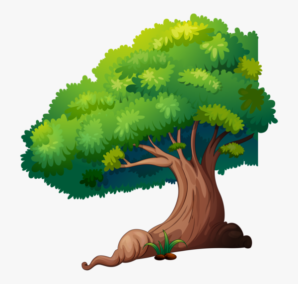 Дерево мультяшное