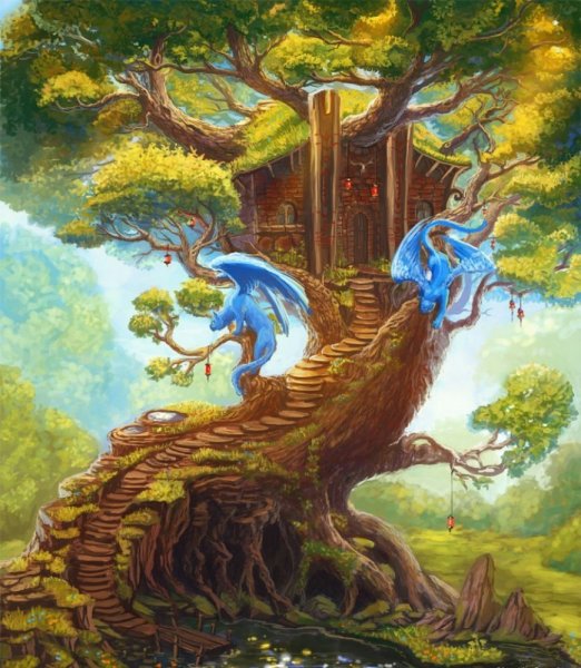 Сказочный дуб