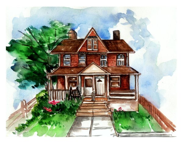 Дом своей мечты рисунок