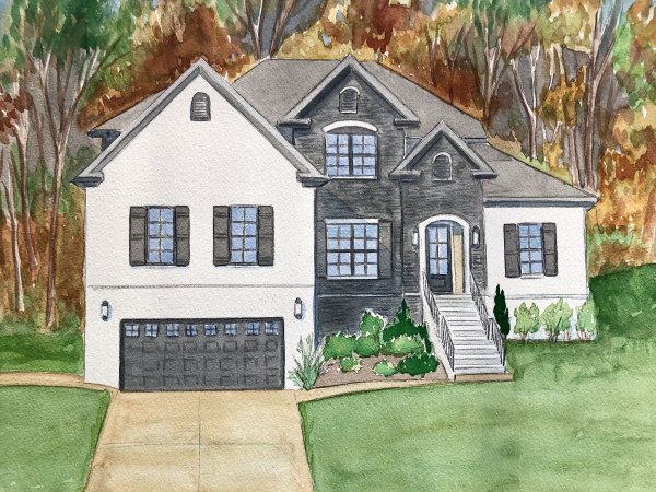 Проект дома в замковом стиле v-550-1k