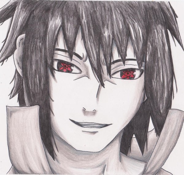 Саскэ Утиха карандашом