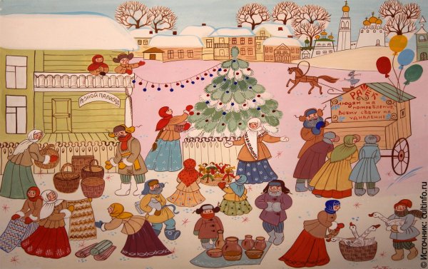 Прилавок с фруктами для детей