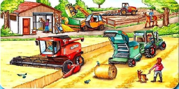 Картина в.м. Каратая «уборка урожая»