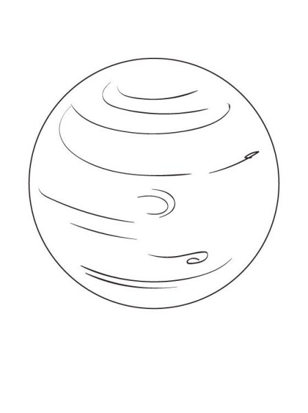 Нептун Планета разукрашка