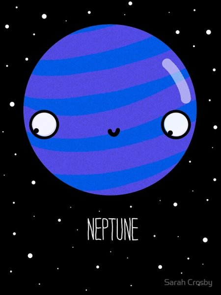 Детская раскраска Планета Нептун