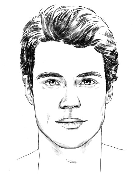 Портрет мужчины карандашом